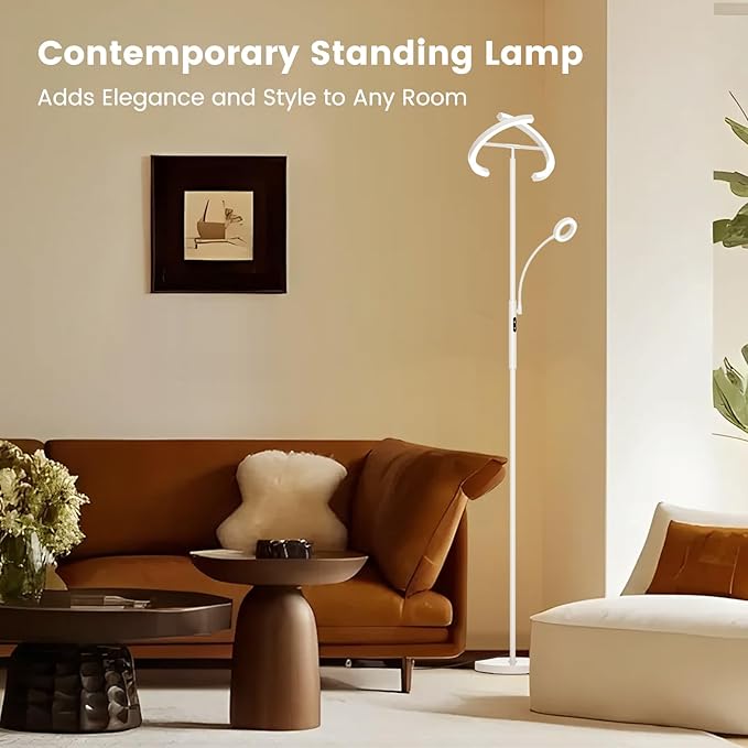 SIBRILLE White LED Floor Lamp - Image 8