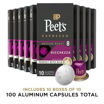 Peet's Coffee, Medium Roast Espresso Capsules, Compatible - Image 2