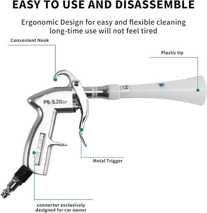 Tornado Dry Cleaning Gun with Brass Adjustable Air Flow Nozzle, Air Blower Gun - Image 5