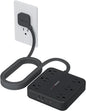 TESSAN Flat Plug Extension Cord 15 Ft, 2100J Surge Protector Power Strip by TESSAN