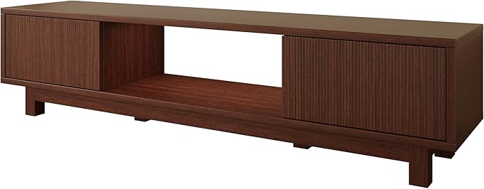 Maggym 70″ TV Stand with Storage, Modern Media Console with 2 Doors and Open - Image 9