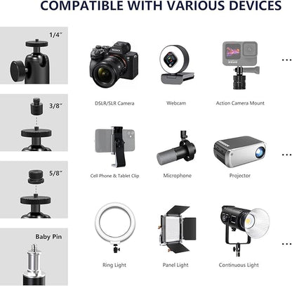 【All Metal】RAUBAY Desktop Magic Arm, Overhead Camera Desk Mount, Table Light - Image 5