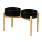 Ceramic Raised Double Bowls Set by Havniva