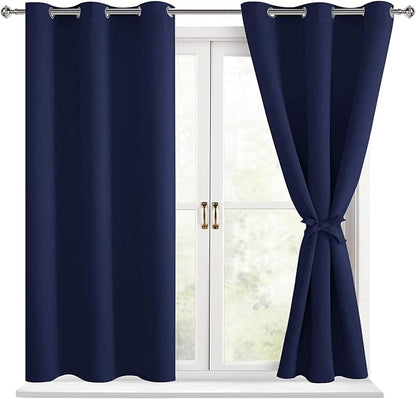 Hiasan Short Blackout Curtains for Bedroom by Hiasan