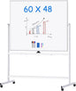 maxtek Rolling Whiteboard 60x48, Large Double-Sided White Board Dry Erase on by Maxtek