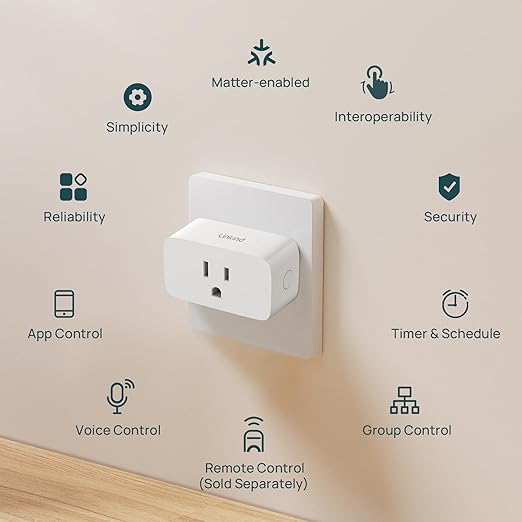 Linkind Matter Smart Plug with Remote, Work with Apple Home, Google Home - Image 7