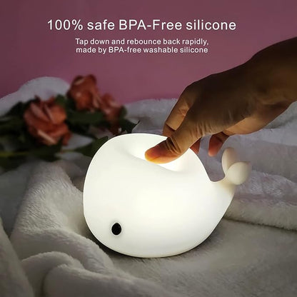 LEDHOLYT Night Light for Kids, Cute Silicone Nursery Dolphin Lamp for Baby and - Image 3