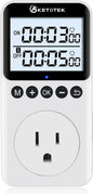 KETOTEK KTTS02 Digital Timer Outlet Plug in Timer Switch Socket Indoor Infinite by KETOTEK