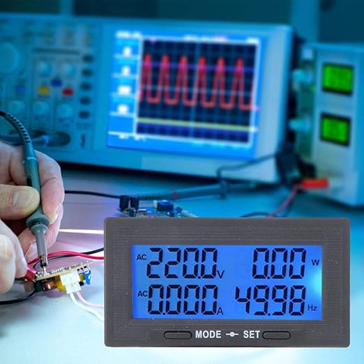 Oumefar Intelligent Digital LCD Display AC Voltage Current Tester Meter 0-500V - Image 5