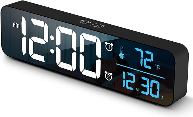 Hournor Digital Clock for Bedroom, Digital Wall Clock for Living Room Decor by HournorDigitalClock