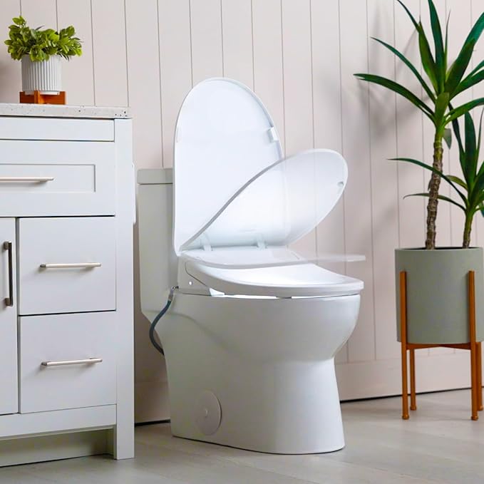 ALPHA BIDET UXA Pearl Auto Bidet Toilet Seat in Elongated White | Endless Warm - Image 2