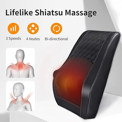 Boriwat Back Massager with Heat, 3D Kneading Massage Pillow - Image 4