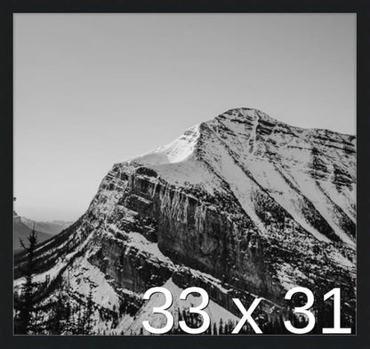Frame It Easy 33 x 31 Black Wood Frame by FrameItEasy
