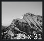 Frame It Easy 33 x 31 Black Wood Frame by FrameItEasy