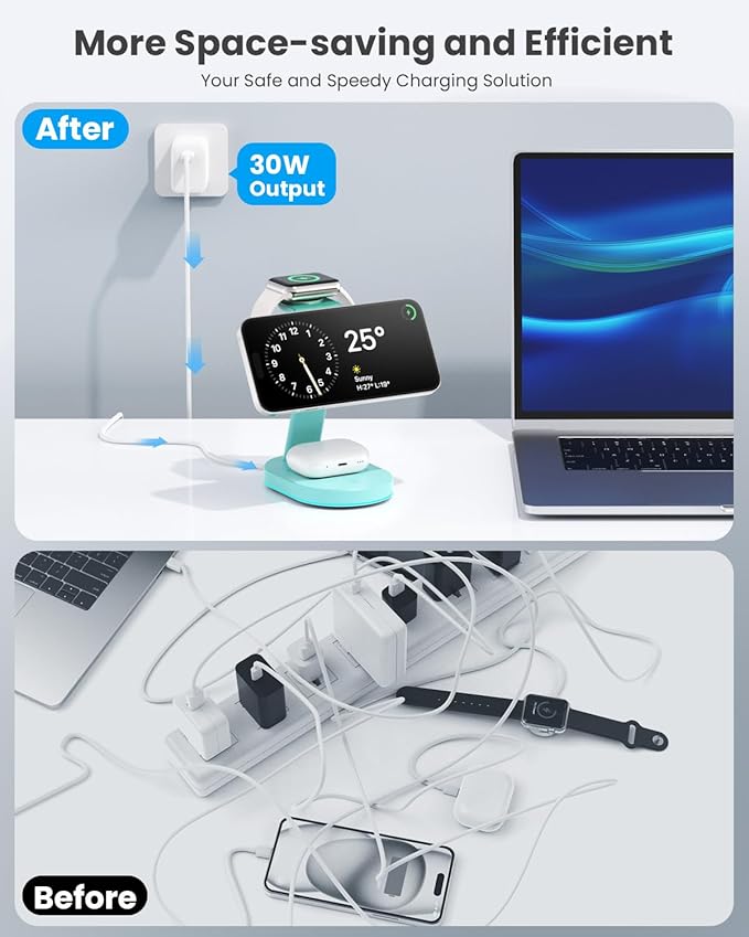 3 in 1 Wireless Charger Charging Station - Image 6