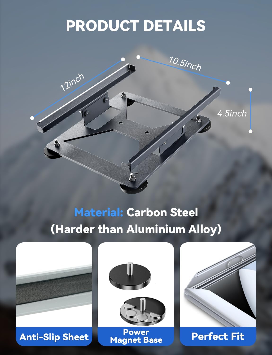 vehiker starlink mini mount magnetic, 30° adjustable car, view 9