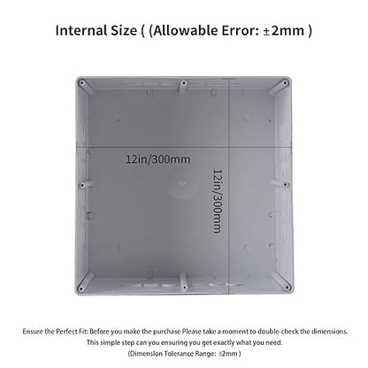 12" x 12" x 6" PVC Plastic Junction Box - Image 3
