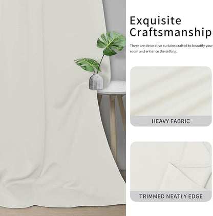 Easy-Going Blackout Curtains for Bedroom, Solid Thermal Insulated Grommet and - Image 5