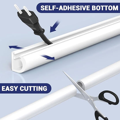 Cord Hider Wall, Wire Covers for Cords on Wall, Flexible Cable Concealer for - Image 3