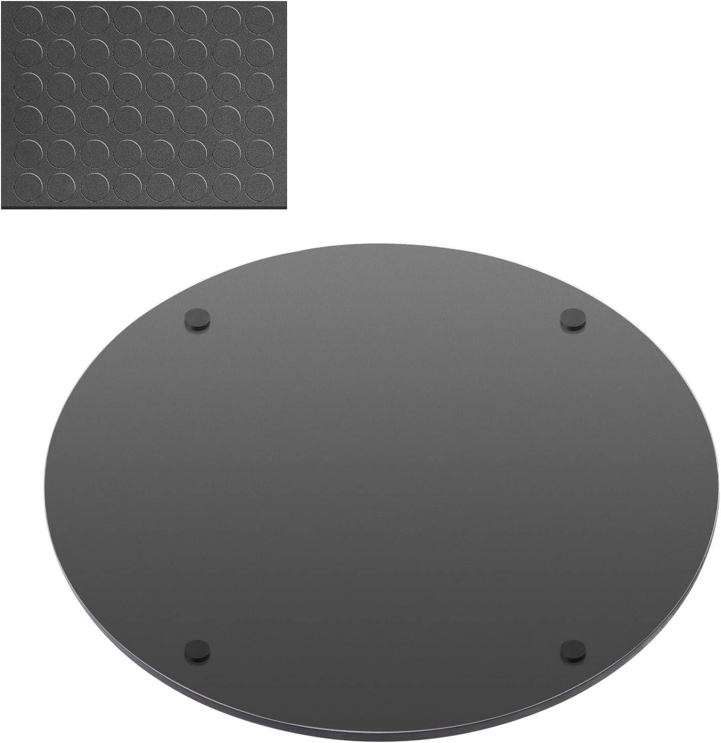 Mymonfif 12" Mirror Centerpieces, Set of 12 Round Mirrors for Centerpieces, 2mm Glass Mirror Plates, Mirror Tray, for Wedding Table, Party Decorations, Candle Plate Set, Craft, Christmas Decorations