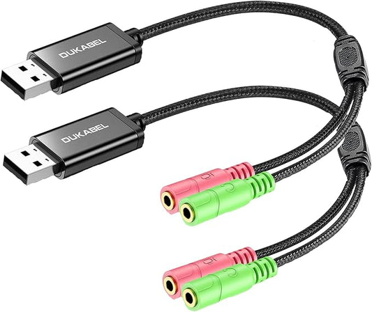 DuKabel USB to 3.5mm Jack TRS AUX Adapter by DuKabel