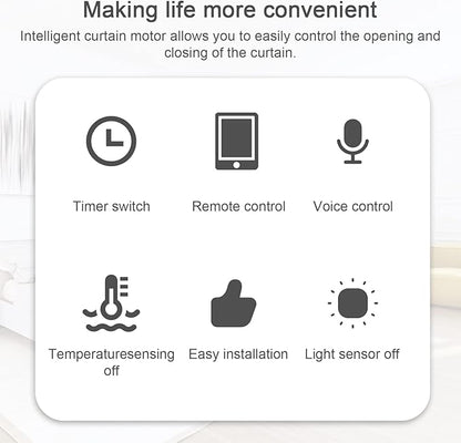 2PCS Tuya WiFi Intelligent Curtain Motor Electric Curtain Robot Automatic - Image 2