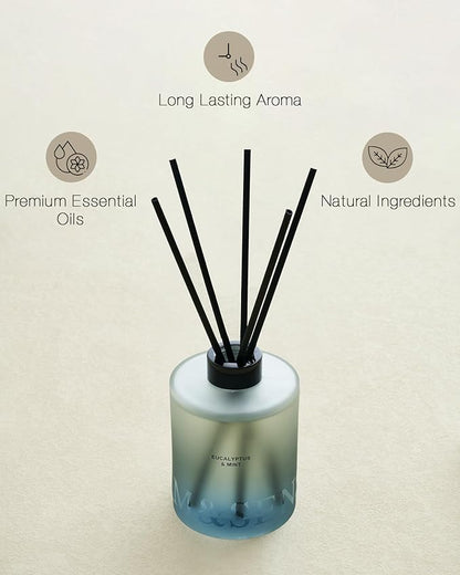 M&SENSE Eucalyptus & Mint Reed Diffuser Set - Image 4