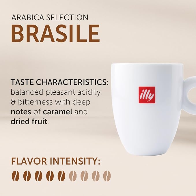 Illy Arabica Selections Brasile, 100% Arabica Bean Signature Italian Blend - Image 2