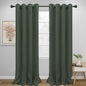Easy-Going Blackout Curtains for Bedroom, Solid Thermal Insulated Grommet and by Easy-Going
