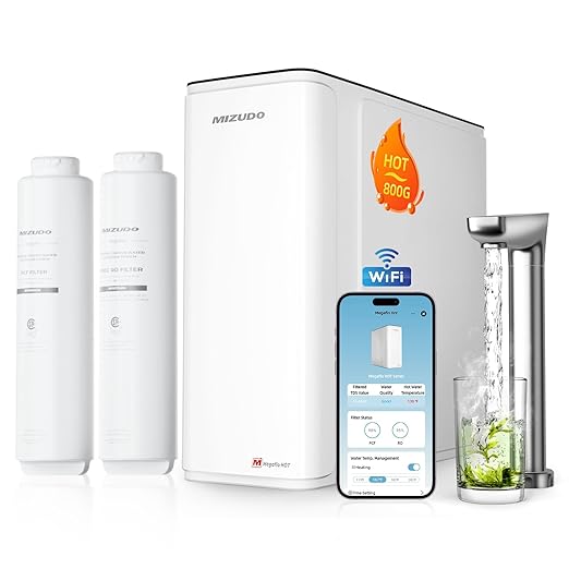 MIZUDO Smart WiFi 800GPD Tankless Reverse Osmosis System, 9 Stage Reverse by CreatingComfortableLiving