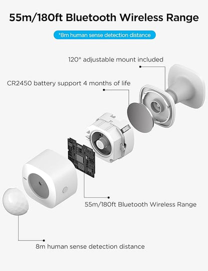 GoveeLife Motion Sensor, Group Control Unlimited Devices, Wireless Mini Contact - Image 2