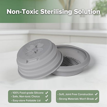 Haakaa Multipurpose Silicone Microwave Bottle Sterilizer & Steamer – Reusable - Image 2