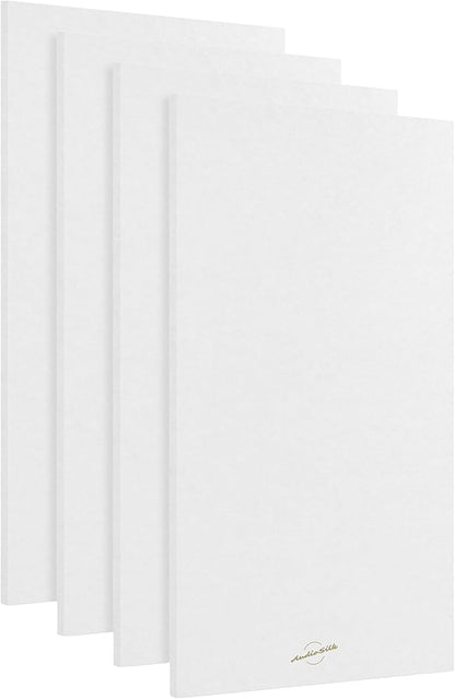 AudioSilk Acoustic Panels, 4 Pack ROOM KIT, Pure White by AudioSilk