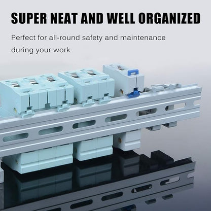 VAMRONE 6 Piece Aluminum DIN Rails, 4 Inches Long, 35mm Wide, 7.5mm High - Image 2