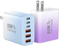 USB C Fast Charger Block, iPhone Charger Fast Charging Blocks 65W Multi Port by Bustuny