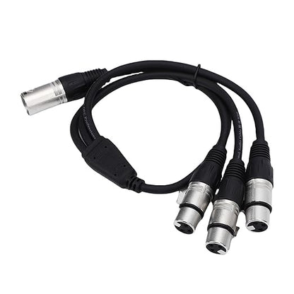 Estink XLR Splitter Cable 3 Pin Male to 3 Female Y Splitter - Image 5