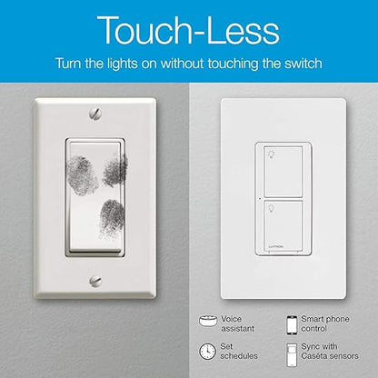 Lutron Caseta Original Smart Light Switch, - Image 7