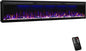 Electric Fireplace Recessed 88 inches, Insert and Wall Mounted Slim Fireplace by Mystflame