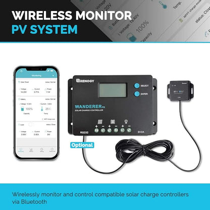 Renogy 10A 12V/24V PWM Postive Ground Solar Charge Controller Regulator Compact - Image 6