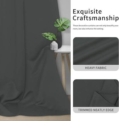 Easy-Going Blackout Curtains for Bedroom, Solid Thermal Insulated Grommet and - Image 5