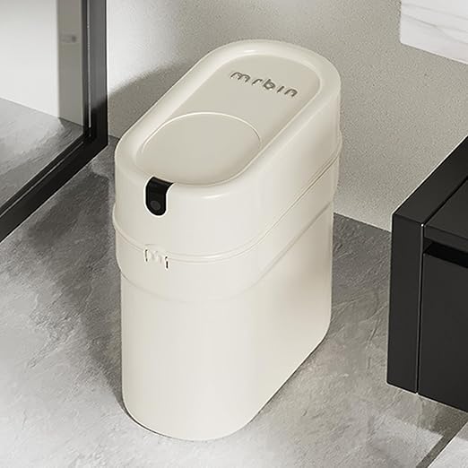 MRBIN Slim Pull Out Automatic Bagging Bathroom Trash Can, 10L/2.6gal Touchless - Image 7