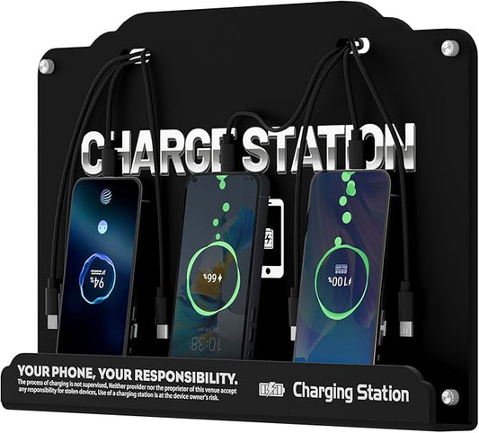 Wall Mounted 8 Port Charging Station by Unknown
