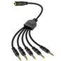 MEIRIYFA 3.5mm Headset Splitter Cable 1/8" 4-Pole/3-Rings TRRS 1 Female to 5 by MEIRIYFA