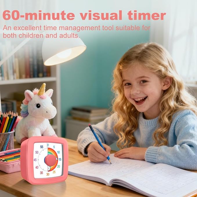 MEPHILIMIA Visual Timer for Children, 60 Minute Countdown for Classroom - Image 4