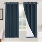 H.VERSAILTEX Linen Blackout Curtains 72 Inches Long 100% Absolutely Blackout by HVERSAILTEX
