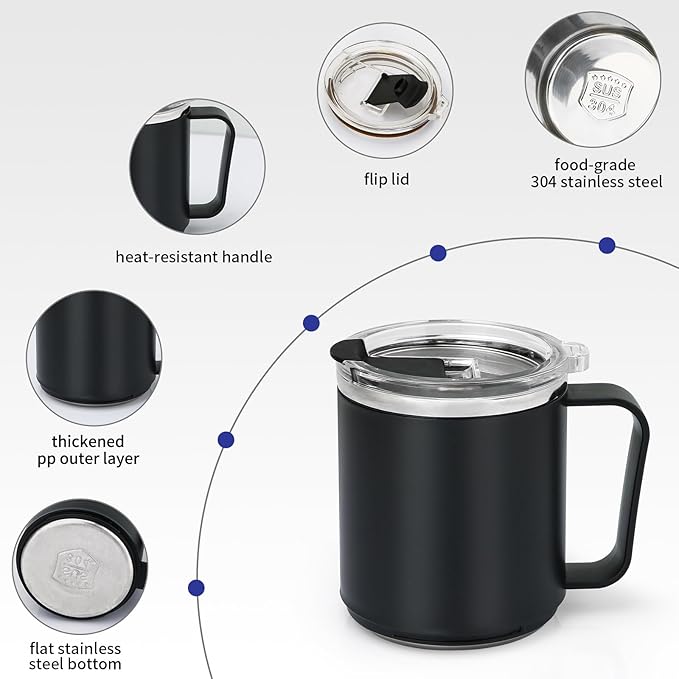 VOBAGA Coffee Mug Warmer with 15oz Mug Set, Electric Coffee Cup Warmer with - Image 2