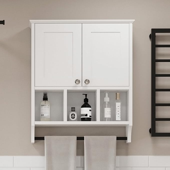 Bathroom Medicine Cabinet, Bathroom Cabinet Wall Mounted Over-The-Toilet - Image 7