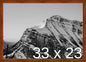 Frame It Easy 33 x 23 Russet Wood Frame by FrameItEasy