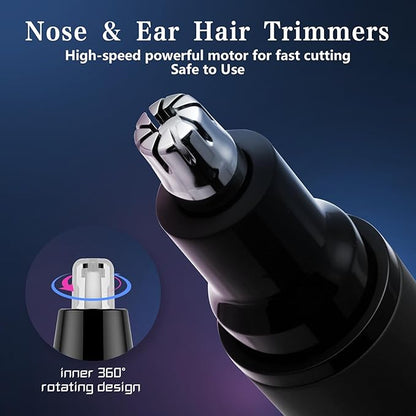 VNTGSHAVER Nose Hair Trimmer, Rechargeable Cordless Painless Ear Eyebrow - Image 4