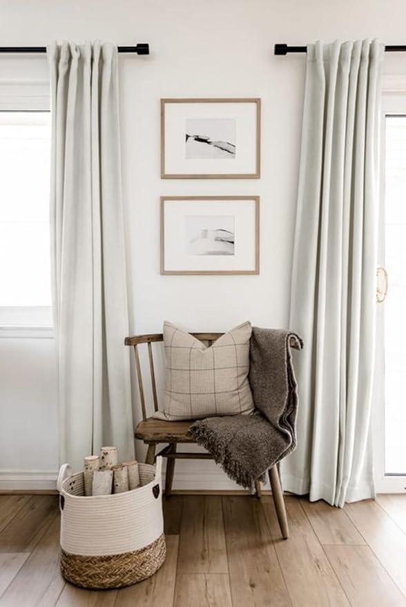 100% Blackout Shield Linen Blackout Curtains - Image 6